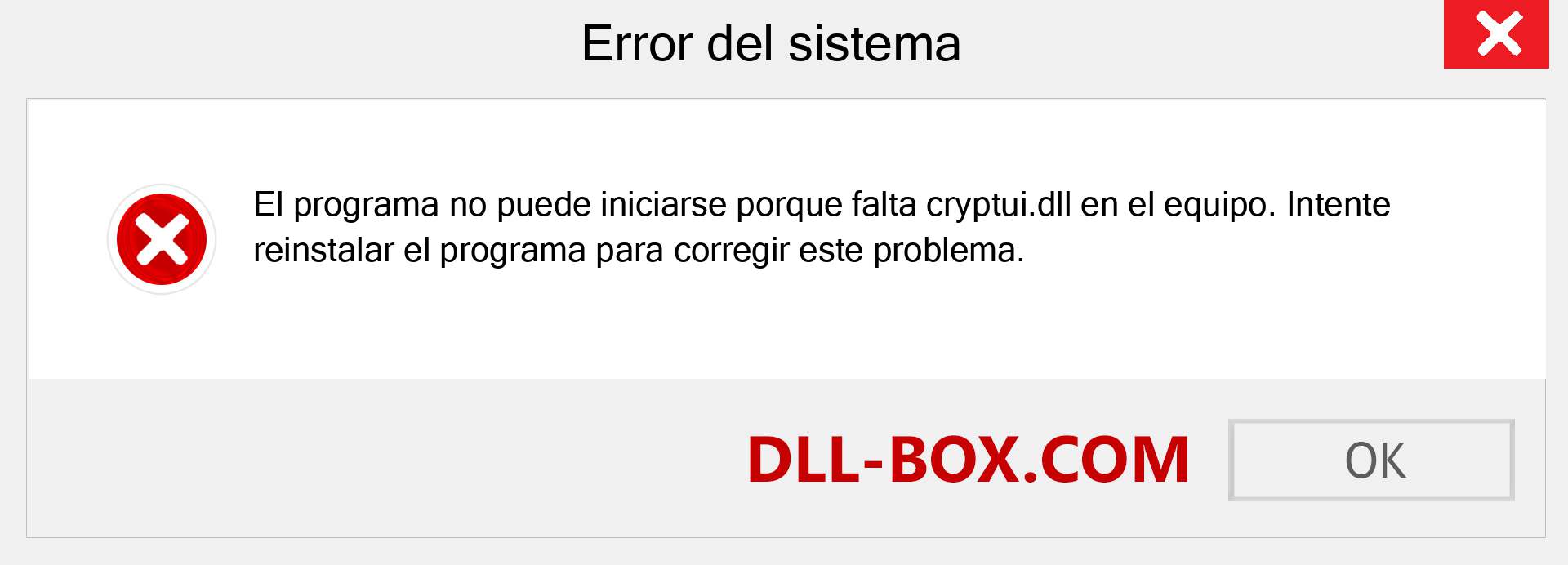 ¿Falta el archivo cryptui.dll ?. Descargar para Windows 7, 8, 10 - Corregir cryptui dll Missing Error en Windows, fotos, imágenes